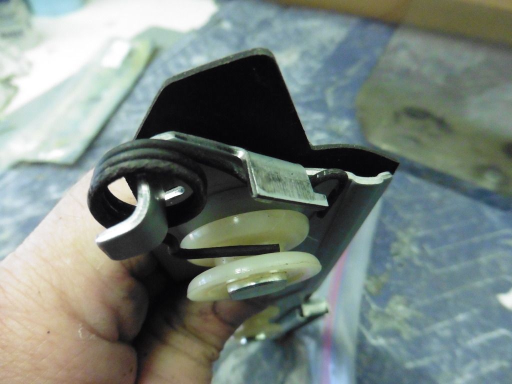 OER quarter window roller attachment assembly Team Camaro Tech